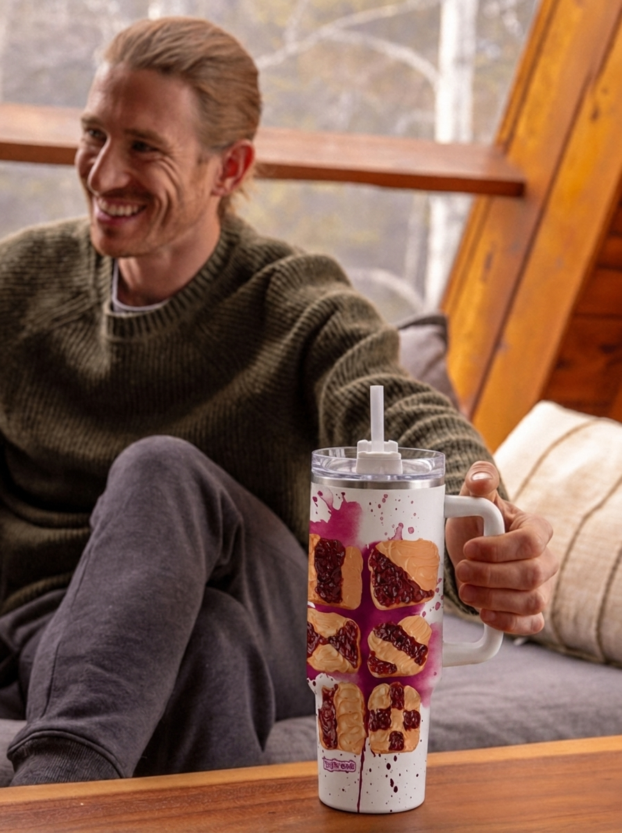 Peanut Butter & Jelly Travel Mug